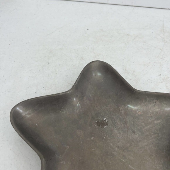 IHI Star Shaped Silver Metal Candy Tray Made In India 10" by 10" - Picture 3 of 10